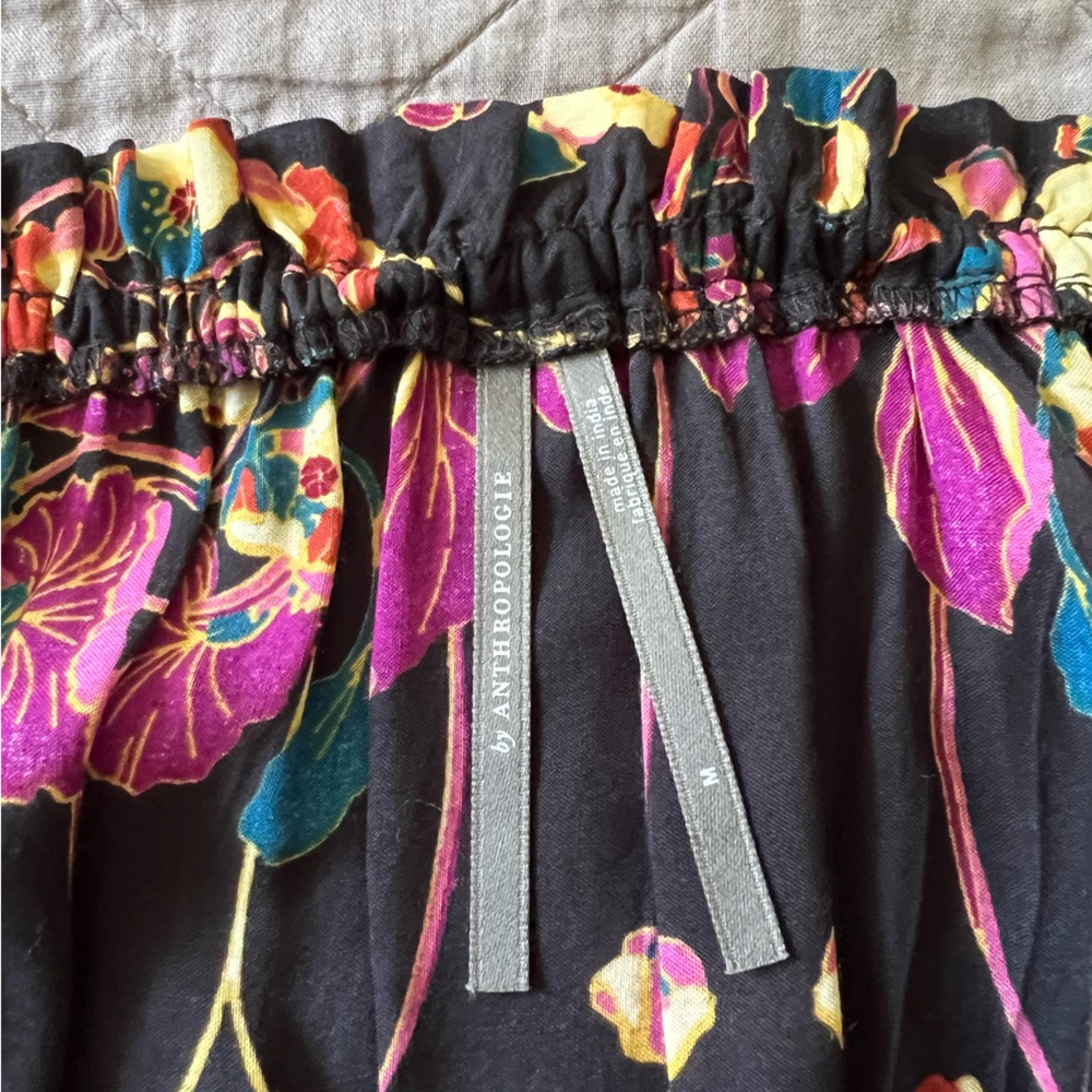 Anthropologie Black Floral Maxi Dress - Picture 4 of 4